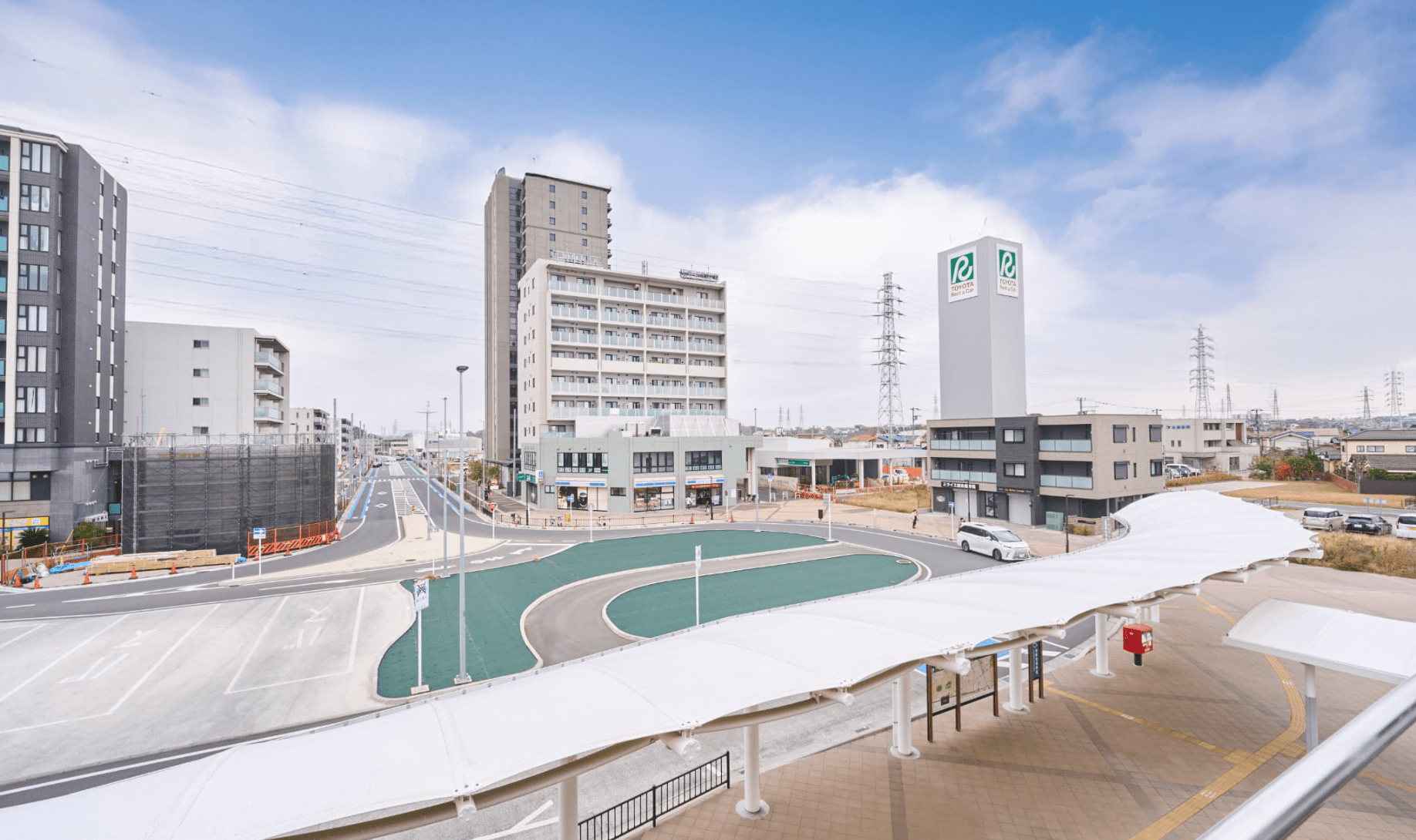 幕張の街並みをイメージしたビジュアル